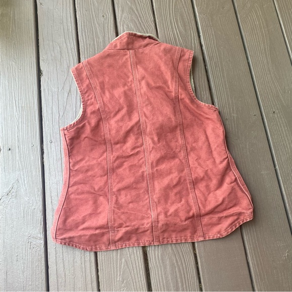 Carhartt Women’s Sherpa Lined Vest Vintage Rose Size Medium WV001 VRS RARE, EUC - Picture 12 of 12